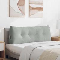 Rugkussen Lichtgrijs 120 x 24 x 50 cm Fluweel - thumbnail