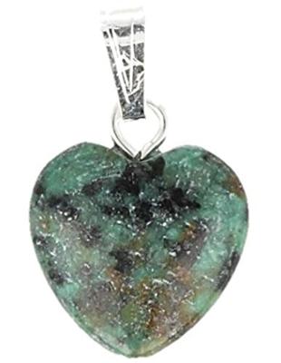 Hartvormige Edelstenen Hanger Zoisiet (12 mm)