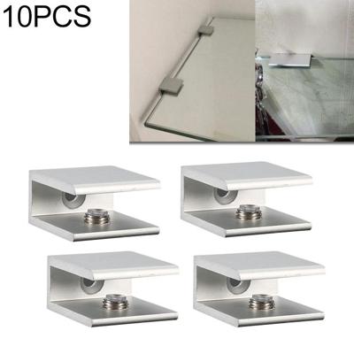 10 STKS single hole aluminiumlegering glas bevestigings clip S 10mm