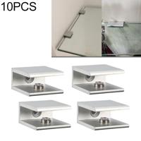 10 STKS single hole aluminiumlegering glas bevestigings clip S 10mm - thumbnail