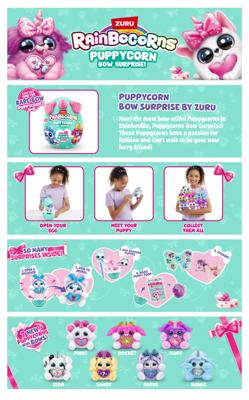 Rainbocorns Sparkle Puppy Bow Surprise