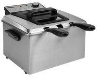 Princess 185000 Friteuse met koudezone 5 l 3270 W Zwart, Zilver (mat) - thumbnail