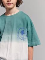 T-shirt jongens korte mouwen lichtblauw - thumbnail