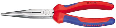 Knipex Platspitse Tang met Zijsnijder (Telefoontang) | 200 mm Lengte | Meer-Componentengrepen | Zwart Geatramenteerd - 26 12 200 SB Knipex Platspitse Tang met Zijsnijder (Telefoontang) | 200 mm Lengte | Meer-Componentengrepen | Zwart Geatramenteerd - 26 12 200 SB