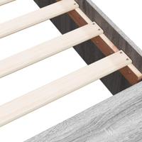 Bedframe bewerkt hout grijs sonoma eikenkleurig 140x190 cm - thumbnail
