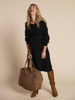 Gebreide jurk voor zwangere vrouwen ENVIE DE FRAISE zwart - thumbnail