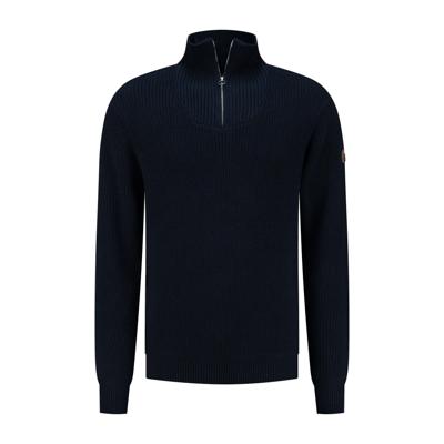 Travelin' Men - Mock neck - Marine - Maat XXL