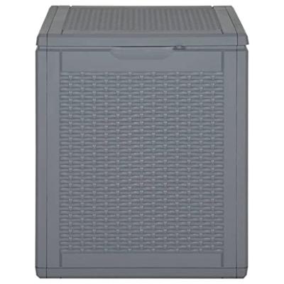 Tuinbox 90 L PP rattan grijs