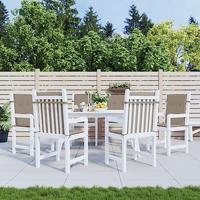 VidaXL Tuinstoelkussens 6 st 100x50x3 cm oxford stof taupe - thumbnail