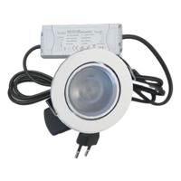 Set 3 x 4 Watt dimbare led inbouwspots Wit - 2700K - thumbnail