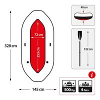 Intex 68376NP Mariner 4 4-Persoons Opblaasboot Set - thumbnail