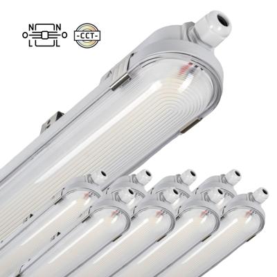 9 PACK - LED's Light pro Koppelbaar CCT/Power select TL armatuur met Strip - 180lm/w 39W 150cm 7020lm 3000K/4000K/6500K - IP65 IK08