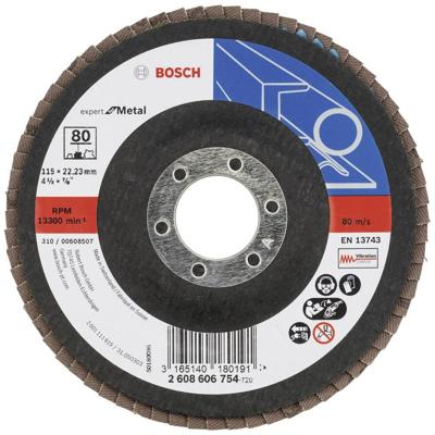 Bosch Accessoires 1 Lamellenschijf 115 X551, Expert for Metal haaks, K80 - 2608606754 Bosch Accessoires 1 Lamellenschijf 115 X551, Expert for Metal haaks, K80 - 2608606754