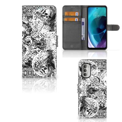 Telefoonhoesje met Naam Motorola Moto G51 5G Skulls Angel Telefoonhoesje met Naam Motorola Moto G51 5G Skulls Angel