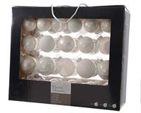 Decoris Kerstballenset glas mix winterwit 42st - thumbnail