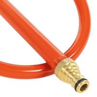 VidaXL Sproeierslede op wielen met draaibare kop staal rood - thumbnail