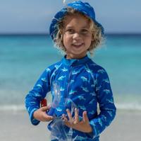 Playshoes zonnehoed Haaien Blauw-55 cm - thumbnail