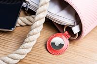 FIXED Leather Case for AirTag red - thumbnail