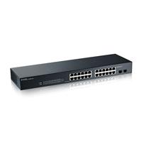 ZyXEL GS1900-24 Gigabit Ethernet Smart Managed Rackmount Switch (24 poorten) - thumbnail
