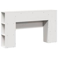 Hoofdbord met opbergruimte 150 cm massief grenenhout wit - thumbnail