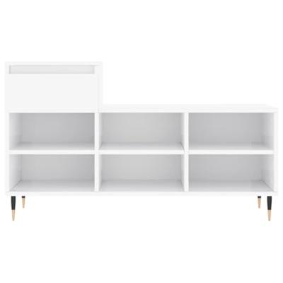 VidaXL Schoenenkast 102x36x60 cm bewerkt hout hoogglans wit