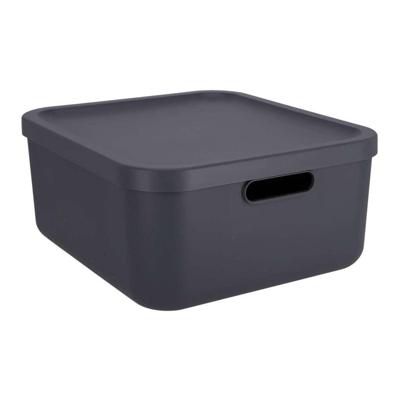 Rotho albula decoratie opbergbox 20l antraciet