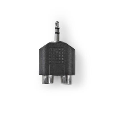 Nedis CAGB22940BK Stereo-audioadapter 3,5 Mm Male - 2x Rca Female Zwart