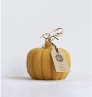 Bijenwaskaars in de vorm van een pompoen - 1 kaars - thumbnail