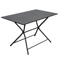 Inklapbare tuintafels GLOBE 110x70cm Graphite - thumbnail