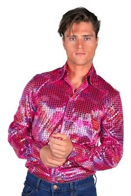 Heren disco blouse pink