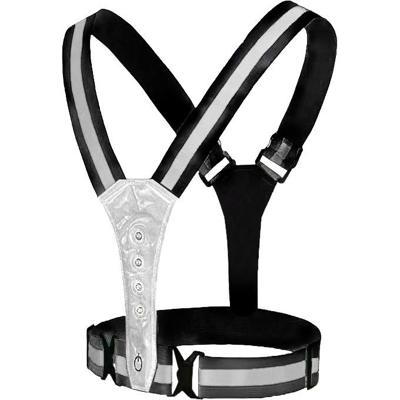 VWP reflecterend sportvest usb oplaadbaar led one size antra.