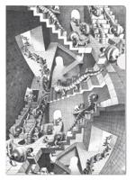 L-mapje A4 formaat: House of Stairs, M.C. Escher - thumbnail