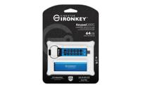 Kingston IronKey Keypad 200C USB-stick 64 GB Blauw IKKP200C/64GB USB-C - thumbnail