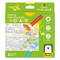 Banana Panda - kleurboekje ik hou van kleurplaten met dinosaurussen - thumbnail