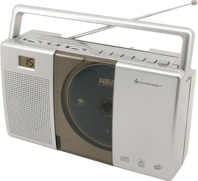 Soundmaster RCD1185 draagbare radio met cd-speler, audioboekfunctie, draagbare radio, keukenradio