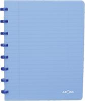 Atoma Trendy schrift, ft A5, 144 bladzijden, geruit 5 mm, transparant blauw - thumbnail