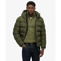 Superdry Hooded Sports Puffer Casual Winterjas Heren L - thumbnail