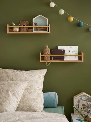 Set van 2 boekenplanken hout