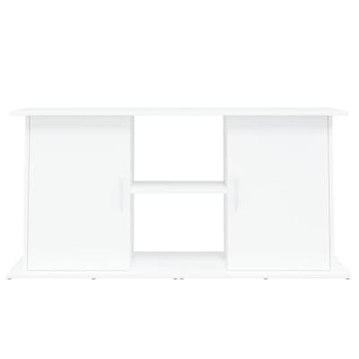 Aquariumstandaard 121x41x58 cm bewerkt hout wit - thumbnail