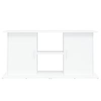 Aquariumstandaard 121x41x58 cm bewerkt hout wit - thumbnail