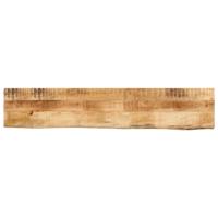 Tafelblad met natuurlijke rand 180x40x2,5 cm massief mangohout - thumbnail