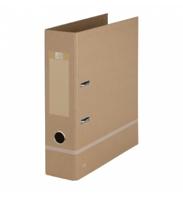 Oxford Touareg ordner, uit karton, ft A4, rug van 8 cm, naturel en wit - thumbnail