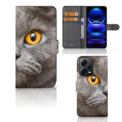 Telefoonhoesje | Met pasjeshouder | Xiaomi Poco X5 Pro | Note 12 Pro 5G Britse Korthaar Telefoonhoesje | Met pasjeshouder | Xiaomi Poco X5 Pro | Note 12 Pro 5G Britse Korthaar