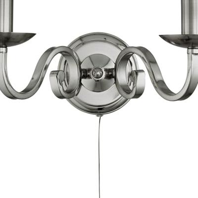 Searchlight Klassieke wandlampRichmond 2-lichts mat zilver - 1502-2SS