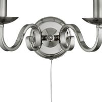Searchlight Klassieke wandlampRichmond 2-lichts mat zilver - 1502-2SS - thumbnail