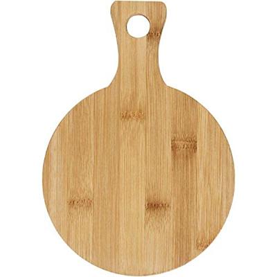 Snijplank Creativ Company rond Ø 17cm, lengte 24cm bamboe | 8 stuks