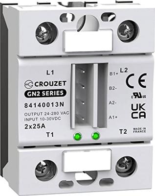 Crouzet Halfgeleiderrelais 84140013N 25 A Schakelspanning (max.): 280 V/AC Speciale nuldoorgang 1 stuk(s)