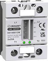 Crouzet Halfgeleiderrelais 84140013N 25 A Schakelspanning (max.): 280 V/AC Speciale nuldoorgang 1 stuk(s) - thumbnail