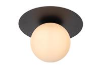 Lucide TRICIA - Plafonnière - Ø 25 cm - 1xE27 - Zwart - thumbnail