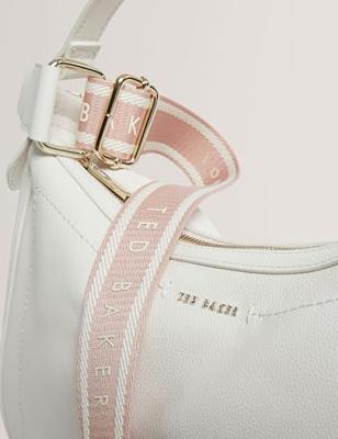 Ted Baker Lyshia Webbing Large Leather Hobo-Ivory